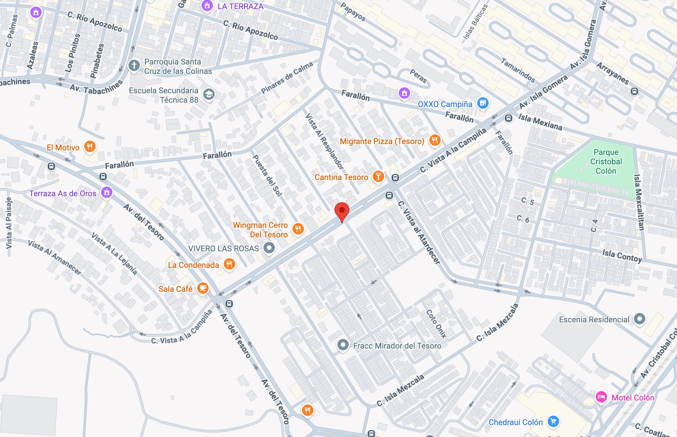 Ubicación de De Paso, Mi Café en Google Maps